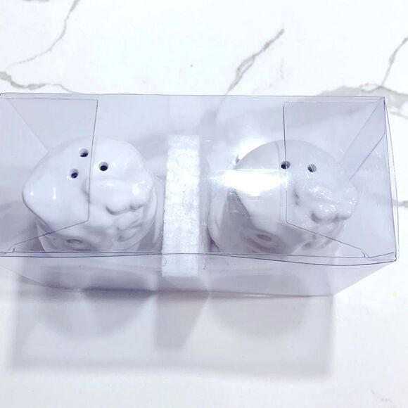 OWL Figurine White SALT and PEPPER Kitchen Shakers Home Decor - Picture 2 of 3